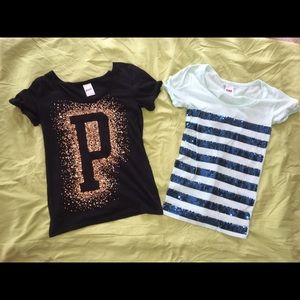 2 pink Bling tshirts